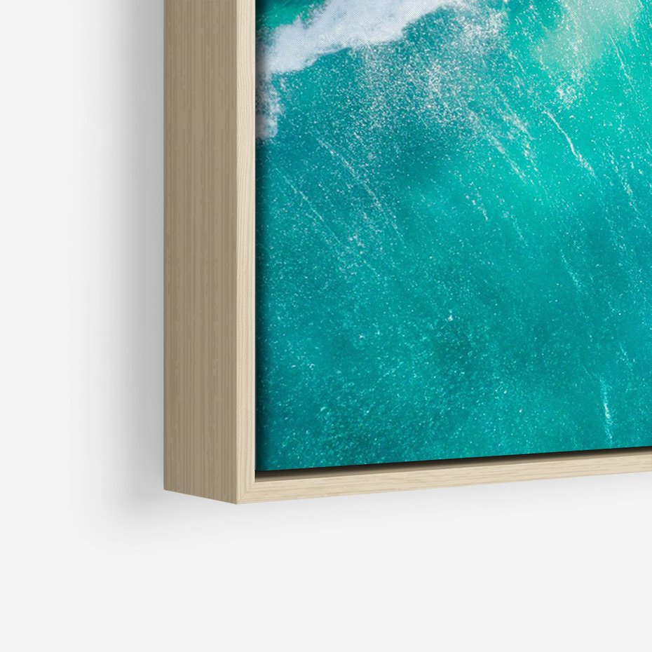 Obraz w ramie 50x70 - Siła i Spokój - morze, ocean - rama drewno