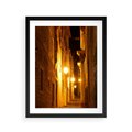 Plakat w ramie 40x50 - Miasto Pod Gwieździstym Niebem - uliczka, perspektywa - rama czarna