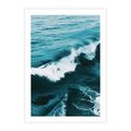 Plakat bez ramy 40x50 - Wibracje Oceanu - turkusowy ocean, fale