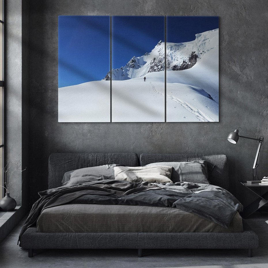 Obraz na płótnie 120x80 - Górska zima w pełnym blasku - góry, zima