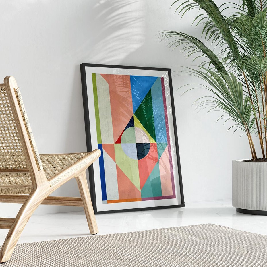 Plakat bez ramy 30x40 - Księga Kolorowych Wizji - różne geometryczne formy, koła