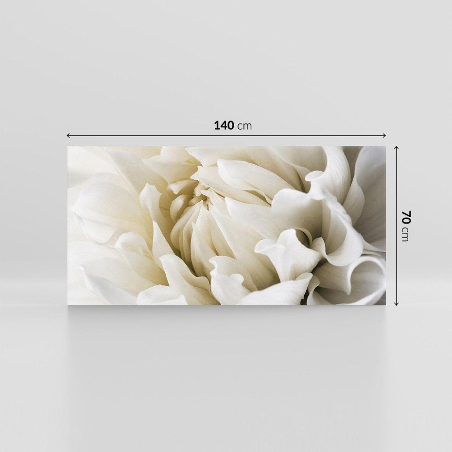 Obraz na płótnie 140x70 - Białe Kwiaty Delikatności - białe, kwiaty