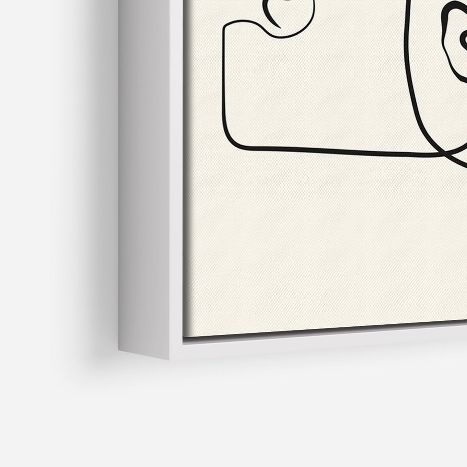 Obraz w ramie 80x120 - Trzy Kobiety - 3 kobiety, antyczny posag - rama biała