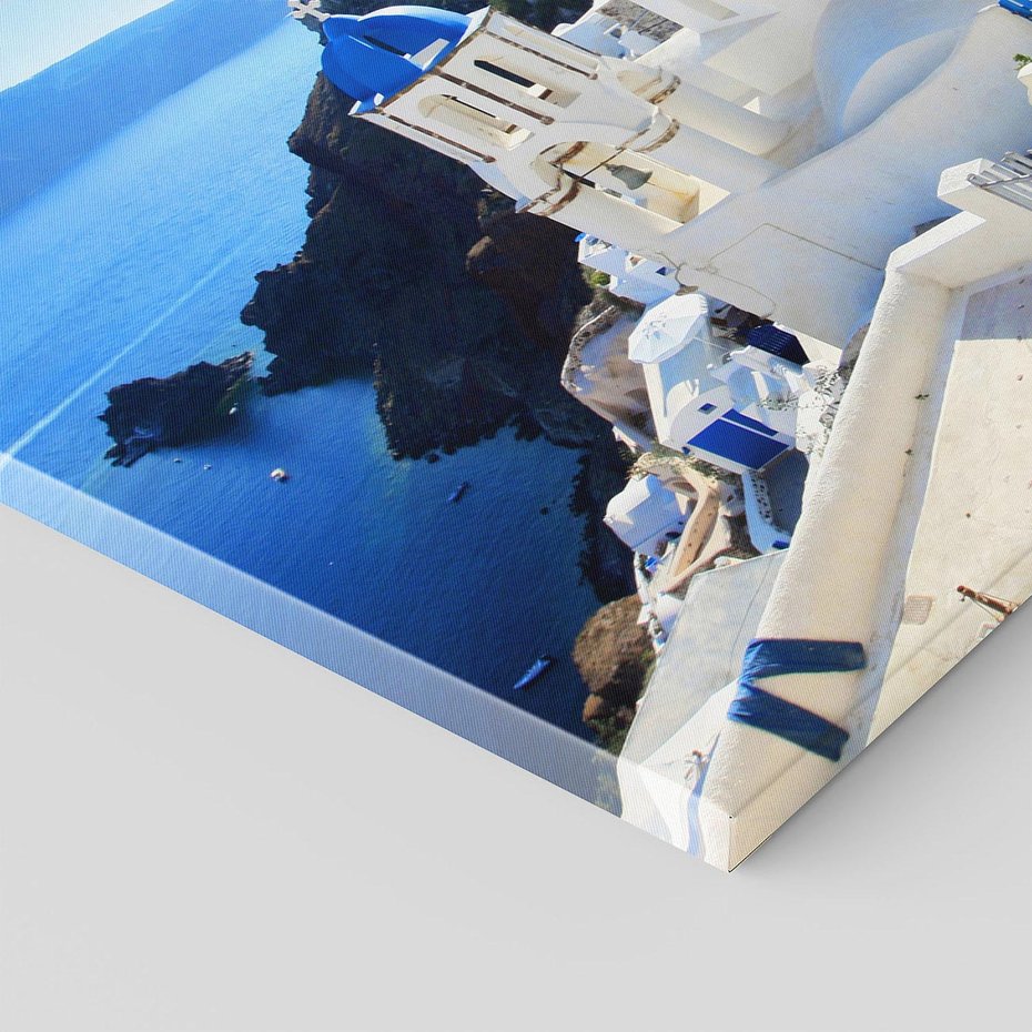 Obraz na płótnie 70x100 - Magiczne Widoki - Santorini, perspektywa