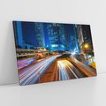 Obraz na płótnie 100x70 - Nocne miasto w Japonii: Tajemnicza atmosfera - Japonia, miasto