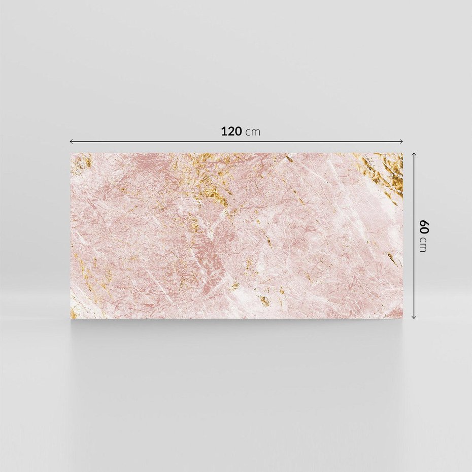 Obraz na płótnie 120x60 - Wyjątkowa Stylizacja - marmur, złoto
