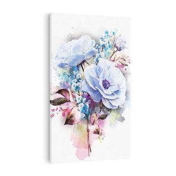 Obraz na płótnie 80x120 - Kolorowa Ekspresja - kwiaty, graficzne