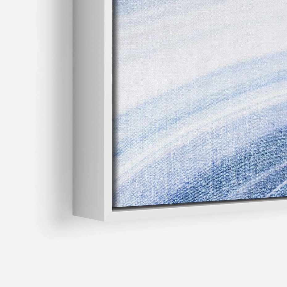 Obraz w ramie 70x50 - Abstrakcyjna akwarela - abstrakcja, akwarela - rama biała