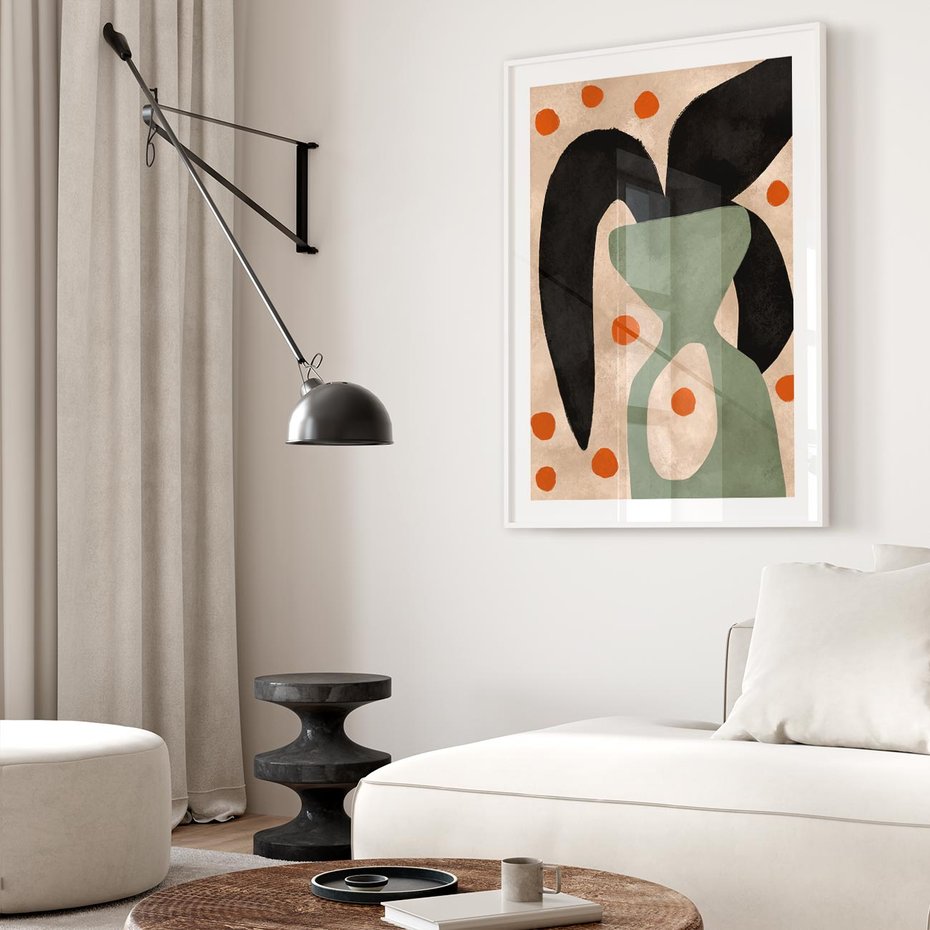 Plakat bez ramy 21x30 - Impresje Boho - abstrakcyjny obraz, plakat