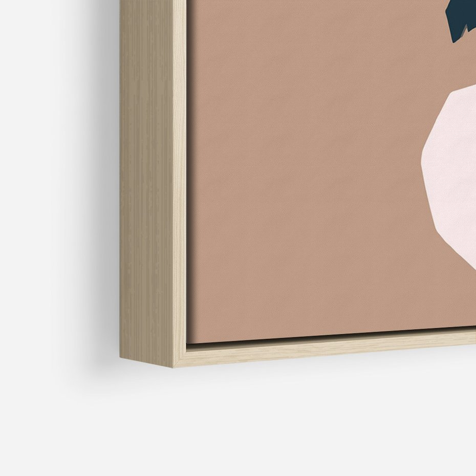 Obraz w ramie 80x120 - Harmonia Boho Ducha - abstrakcyjny obraz, plakat - rama drewno