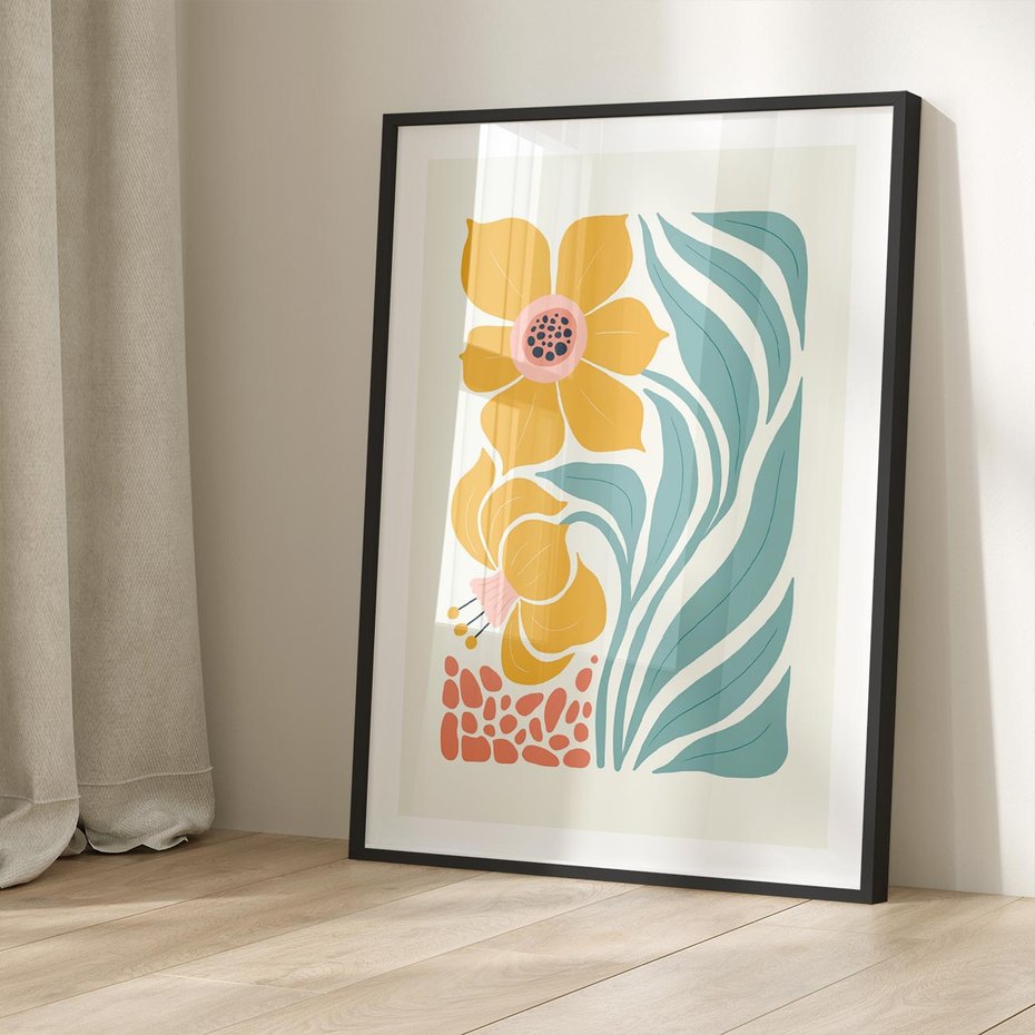 Plakat bez ramy 21x30 - Pastelowa Piękność - nowoczesna sztuka, plakat