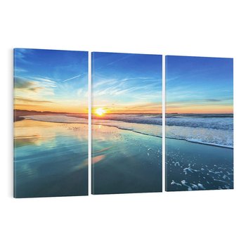 Obraz na płótnie 120x80 - spotkanie przy horyzoncie - morze, plaża