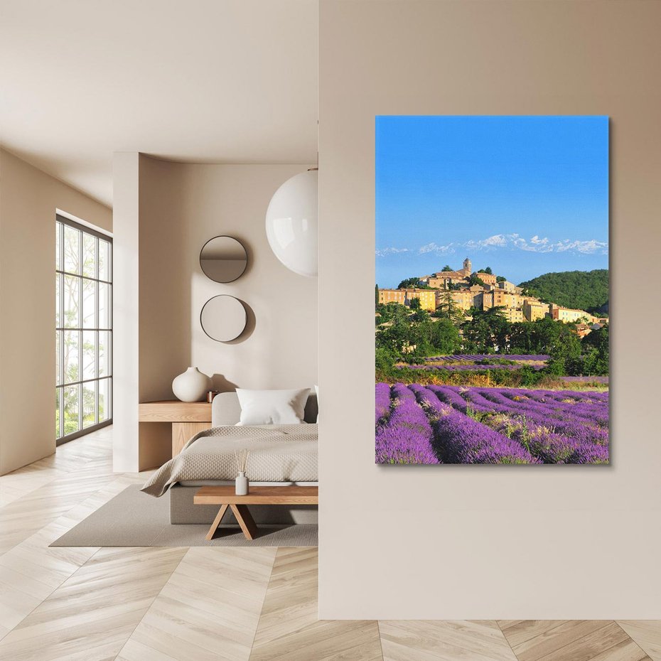 Obraz na płótnie 70x100 - Prowansalska Aura - lawenda, Prowansja