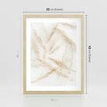 Plakat w ramie 30x40 - Pampas w Stylu Boho: Kompozycja Natury - suche trawy, pampas - rama drewno