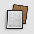 Plakat w ramie 40x50 - Intrygujący Wymiar - geometria, 3D - rama czarna