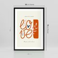 Plakat w ramie 50x70 - Pastelowa Siła Miłości - miłość, love - rama czarna