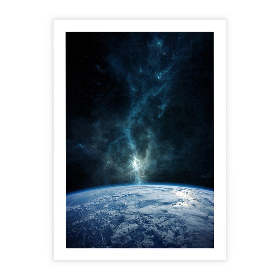 Plakat bez ramy 30x40 - Wędrówka przez galaktyki - ziemia, kosmos
