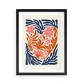 Plakat w ramie 50x70 - Kwiatami Splecione - kwiaty, nowoczesny plakat - rama czarna