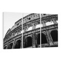 Obraz na płótnie 120x80 - Koloseum w Czarnej Bieli - antyczna architektura, koloseum