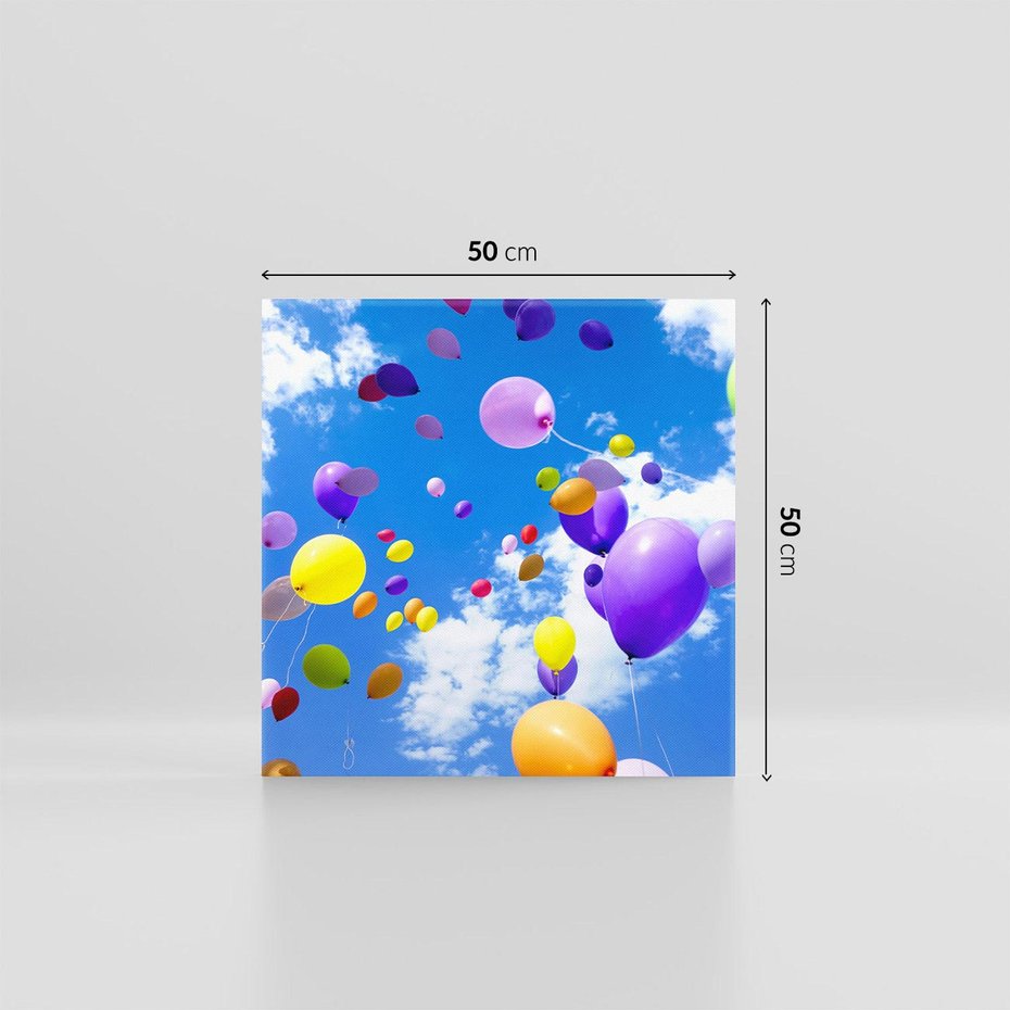 Obraz na płótnie 50x50 - Niebo pełne balonów - niebo, balony