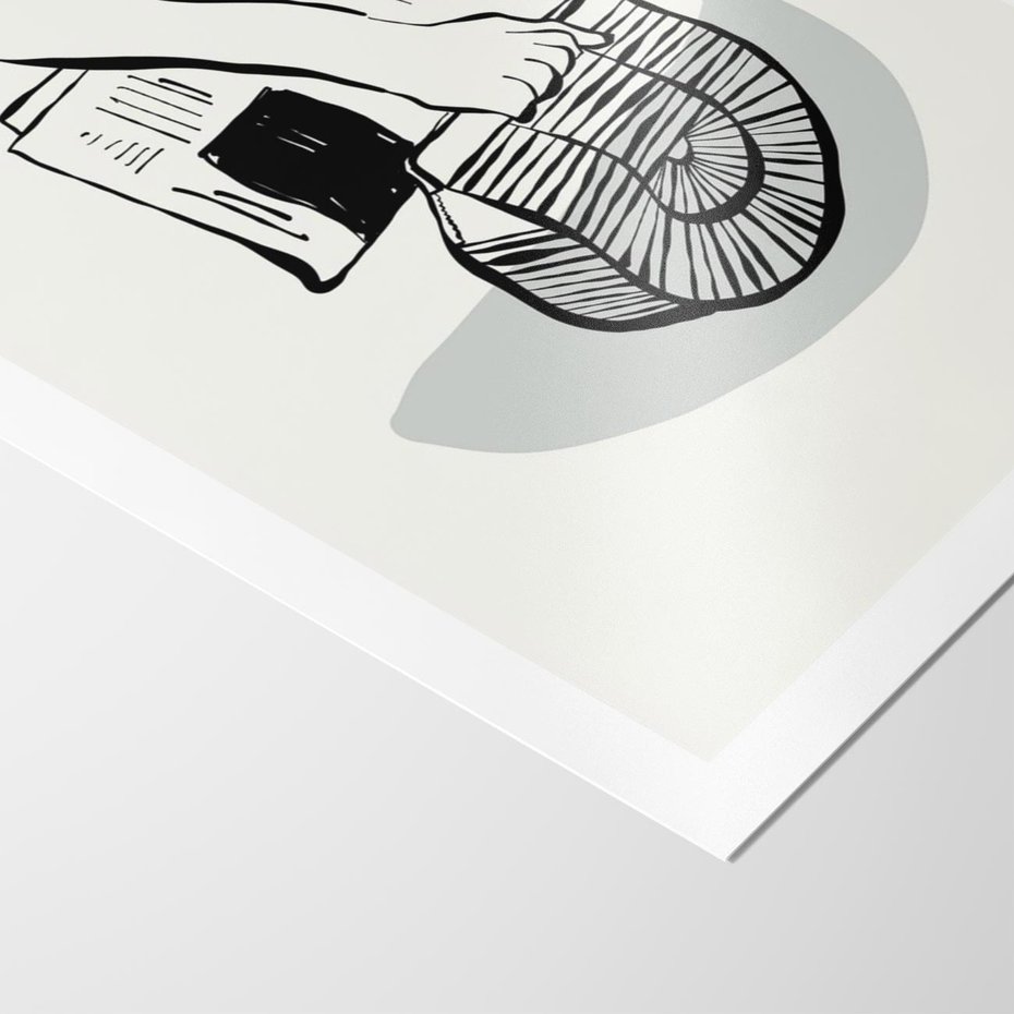 Plakat bez ramy 30x40 - Szkicowe Gazetowe Inspiracje - grafika, szkic