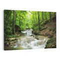 Obraz na płótnie 70x50 - Plączący się strumień - rzeka, strumień