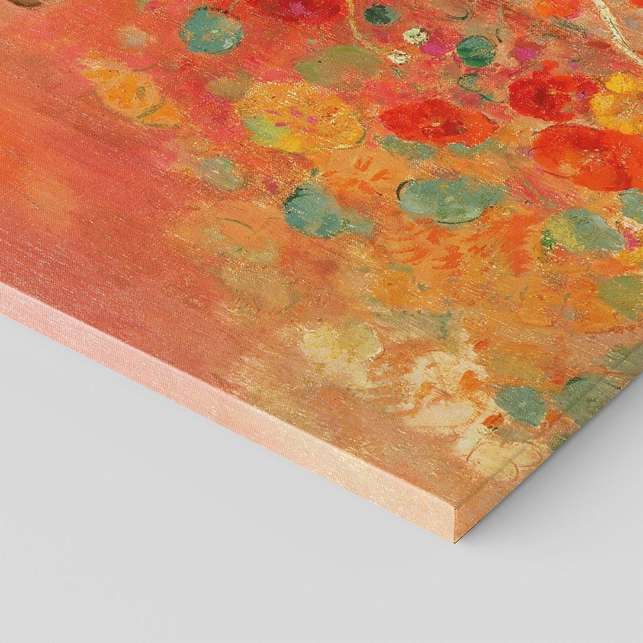 Obraz na płótnie 100x50 - "Nasturcje" (1905) Odilon Redon - Reprodukcja - reprodukcja, obraz na płótnie