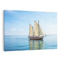 Obraz na płótnie 100x70 - Żaglowiec na morzu - statek, żagowiec