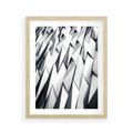 Plakat w ramie 40x50 - Geometryczna Nowoczesność - nowoczesna architektura, gemetryszne formy - rama drewno