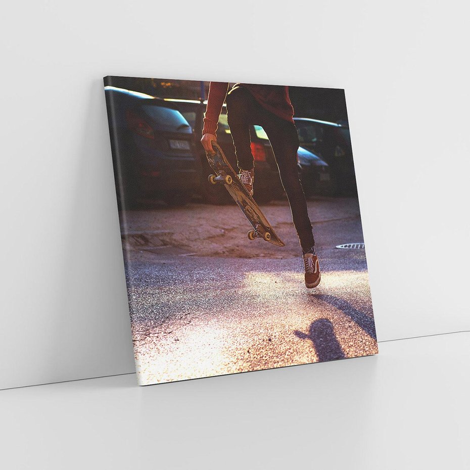 Obraz na płótnie 80x80 - Deskorolkowa Adrenalina Sportu - deskorolka, skateboard