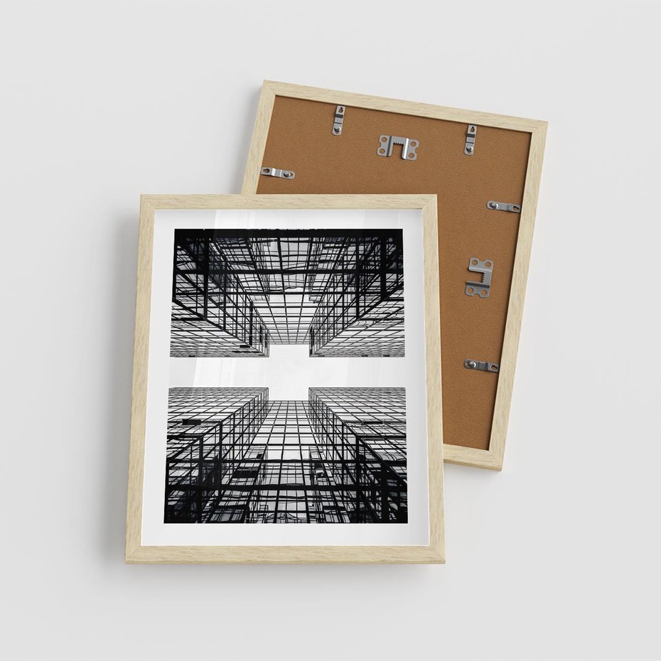 Plakat w ramie 40x50 - Czar i Wielkość - wieżowce, architektura - rama drewno