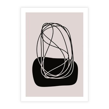 Plakat bez ramy 30x40 - Linie Eksploracji - abstrakcyjne szkicowane linie, minimalizm
