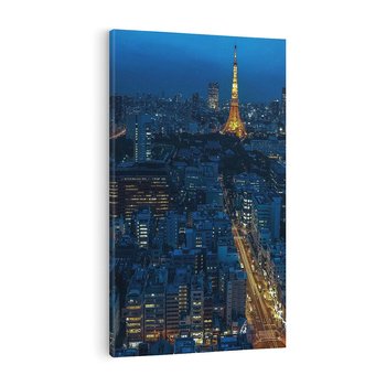 Obraz na płótnie 50x70 - Nocne impresje Paryża we Francji - Francja, Paryż