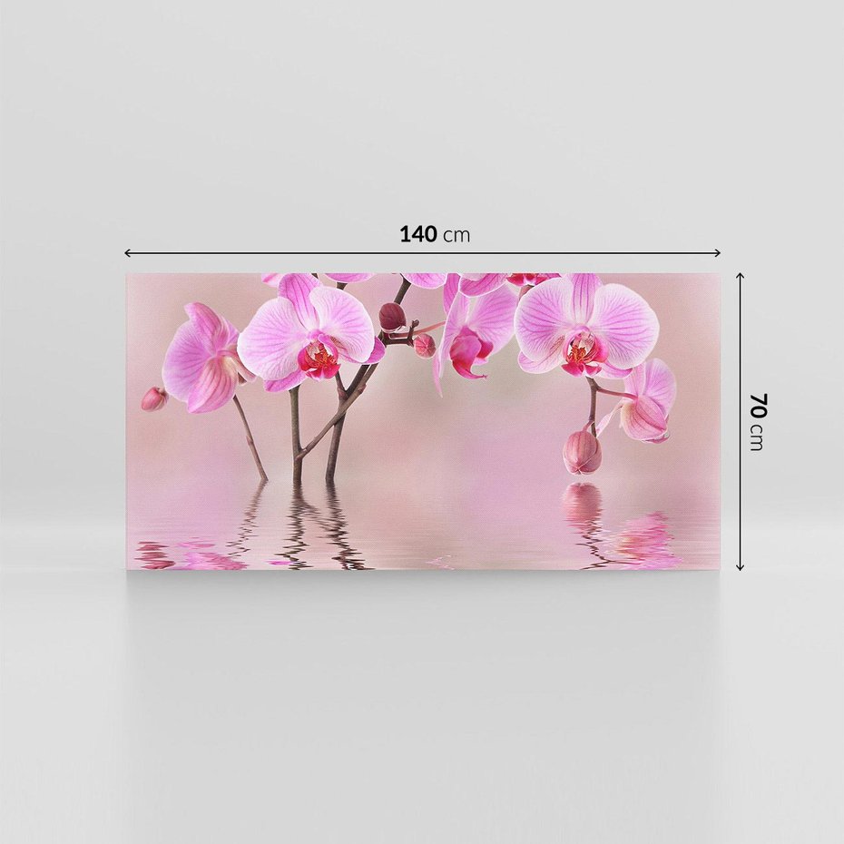 Obraz na płótnie 140x70 - Relaksacyjne spa w otoczeniu storczyka - spa, storczyk