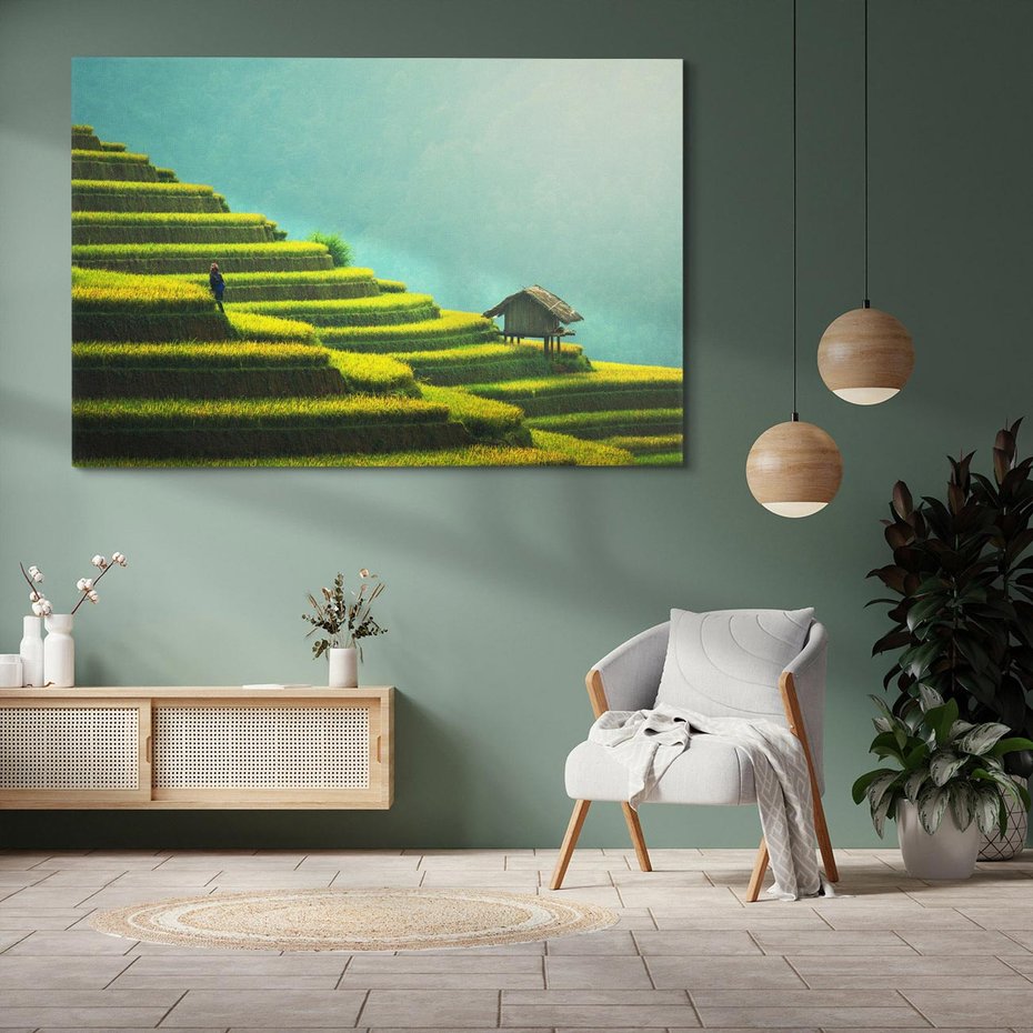 Obraz na płótnie 70x50 - Góry Azji: Siła i Urok Natury - Azja, góry