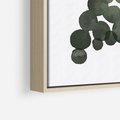Obraz w ramie 50x70 - Grono Abstrakcji - minimalistyczny plakat, winogrona - rama drewno
