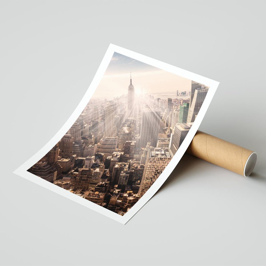 Plakat bez ramy 21x30 - Dynamika Nowego Jorku - Nowy Jork, miasto