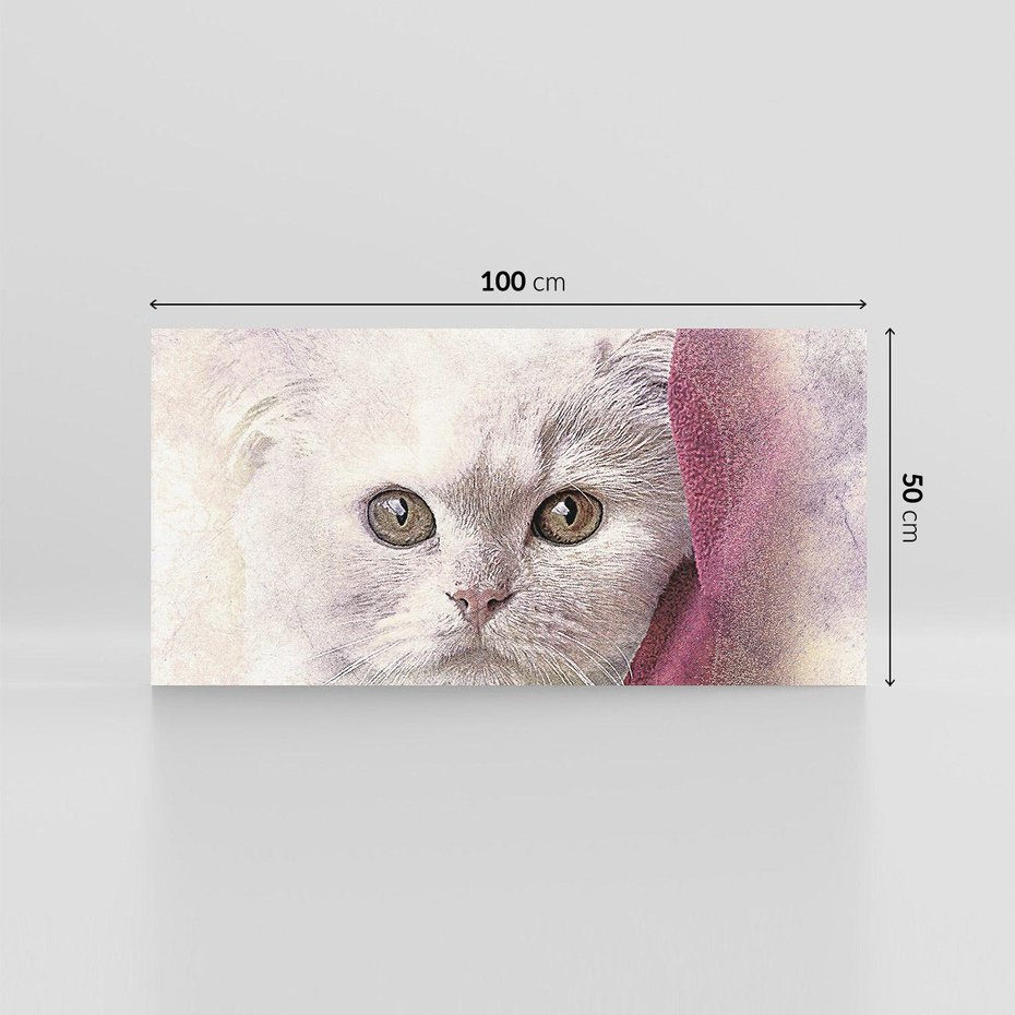 Obraz na płótnie 100x50 - Kot w abstrakcyjnym świetle - kot, abstrakcja