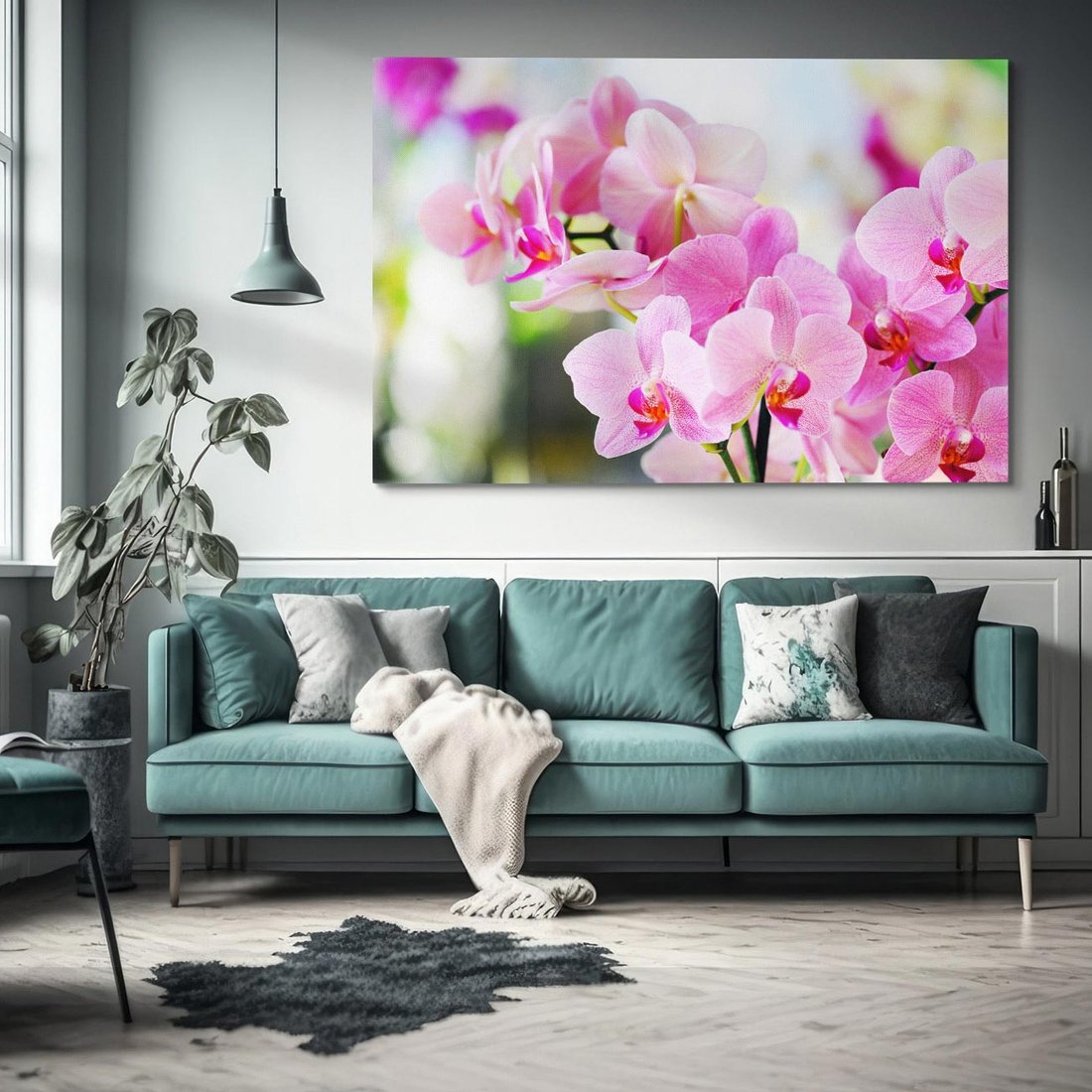 Obraz na płótnie 100x70 - Elegancja orchidei - orchidea, kwiaty