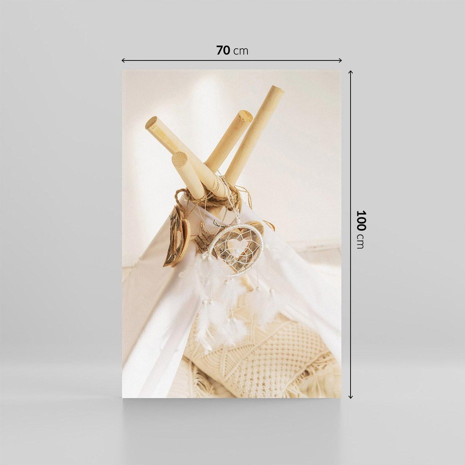 Obraz na płótnie 70x100 - Oaza Swobodnego Stylu - boho, tipi