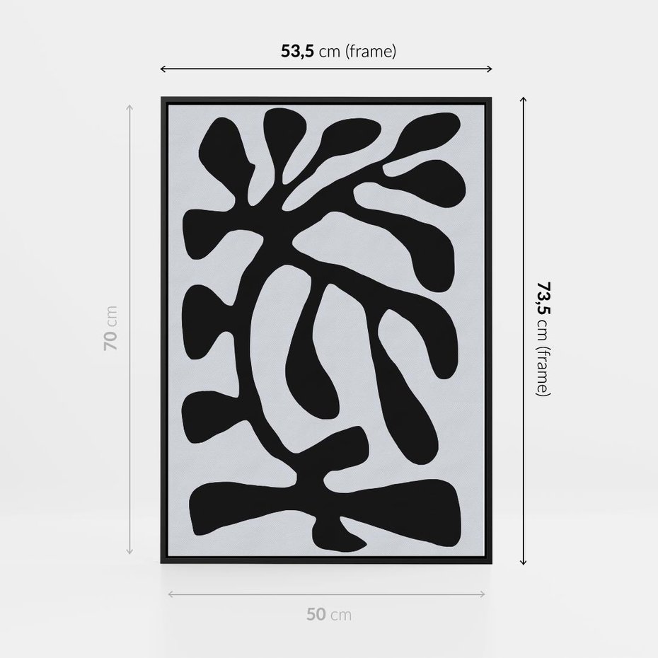 Obraz w ramie 50x70 - Przenikające Refleksje - matisse, sztuka nowoczesna - rama czarna