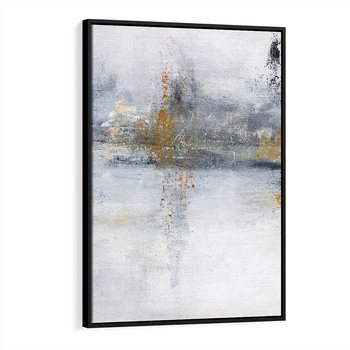 Obraz w ramie 70x100 - Kontrastujące Chaosy - abstrakcja, kontrast - rama czarna