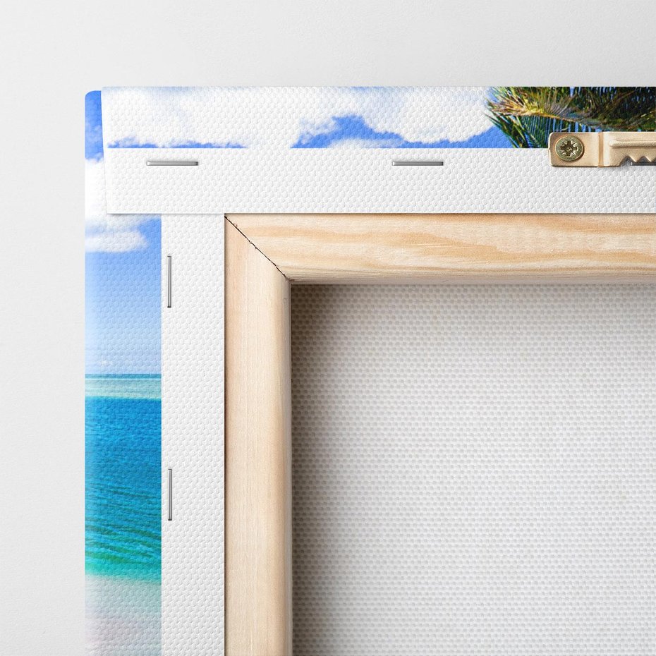 Obraz na płótnie 70x100 - Zaklęte palmy tropików - palmy, ocean