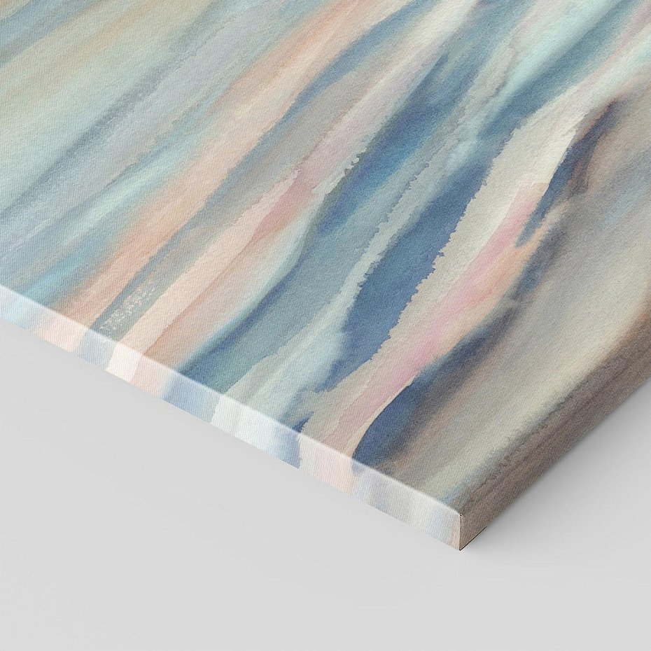 Obraz na płótnie 50x70 - Witraże roziskrzonych myśli - akwarela, zamglony wschód słońca