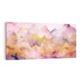 Obraz na płótnie 120x60 - Pastelowe Wzgórza - pastelowe, różowe góry