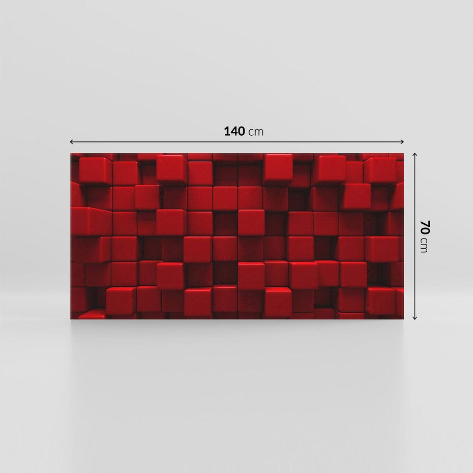 Obraz na płótnie 140x70 - Geometryczne 3D: wizja przestrzeni - geometryczne, 3D