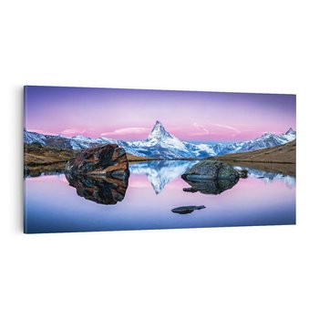 Obraz na płótnie 120x60 - Wielkość górskiego krajobrazu - lodowiec, góry