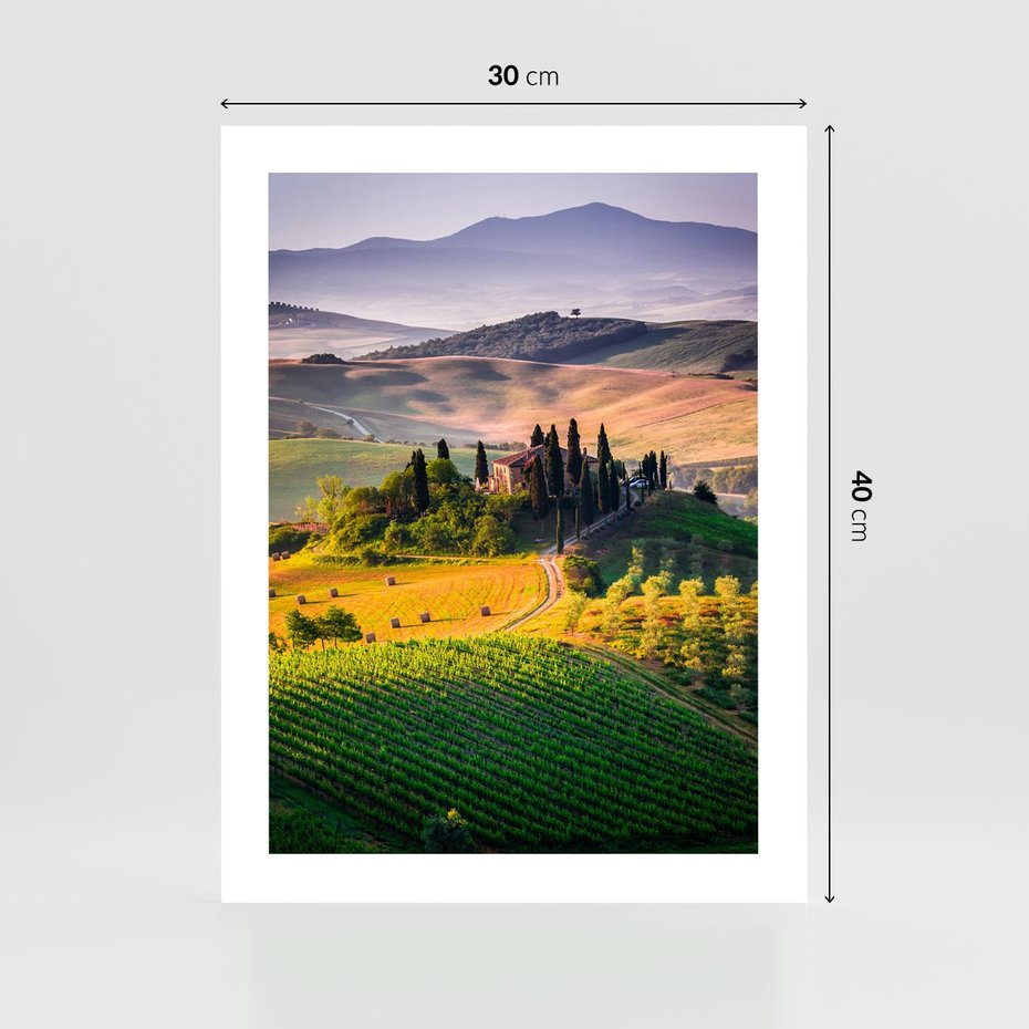 Plakat bez ramy 30x40 - Pejzaż w perspektywie - pejzaż, perspektywa