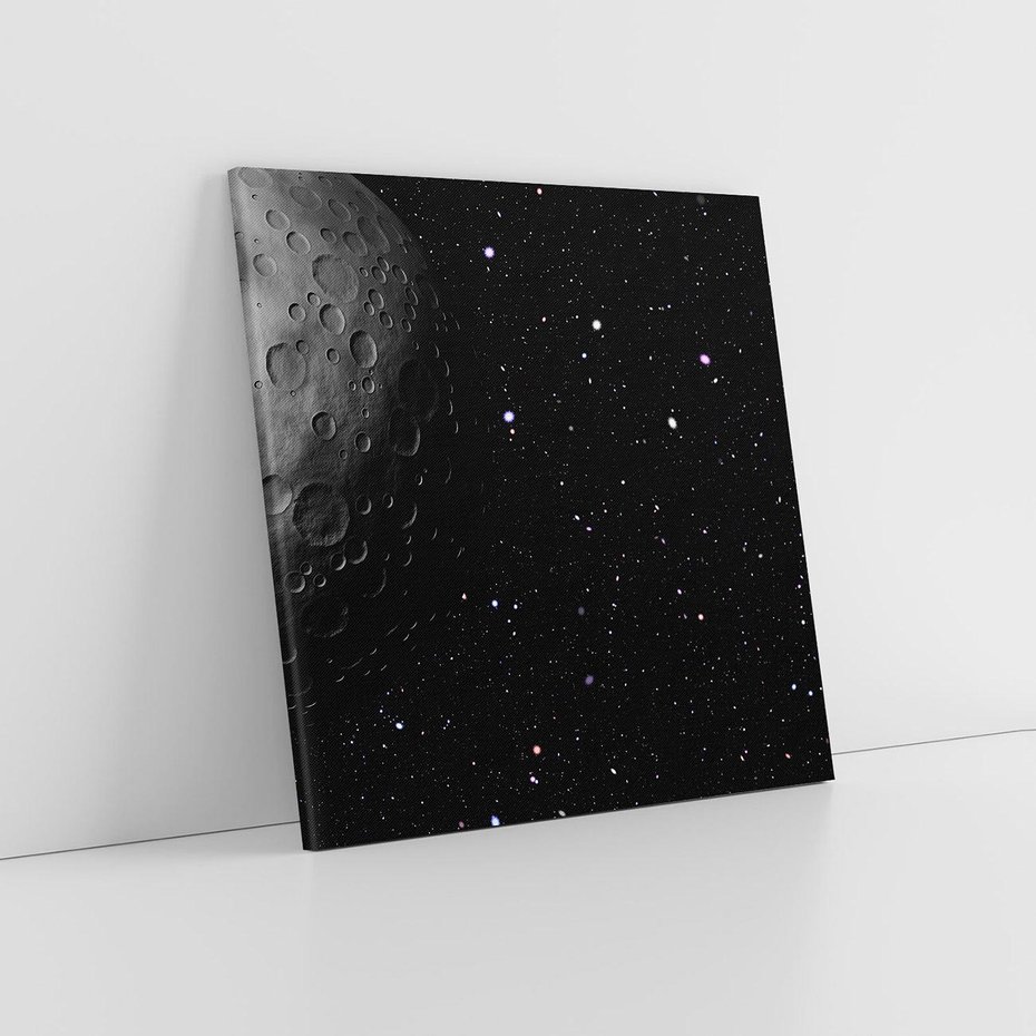 Obraz na płótnie 60x60 - Nocne opowieści księżycowe - księżyc, kosmos