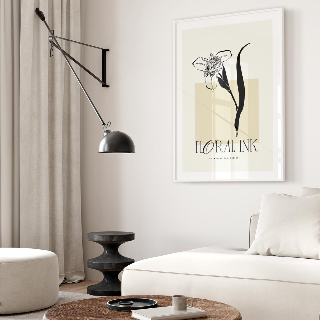 Plakat bez ramy 50x70 - Wyblakłe odcienie snów - kwiat, irys